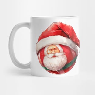 Christmas Volleyball in Santa Hat Mug